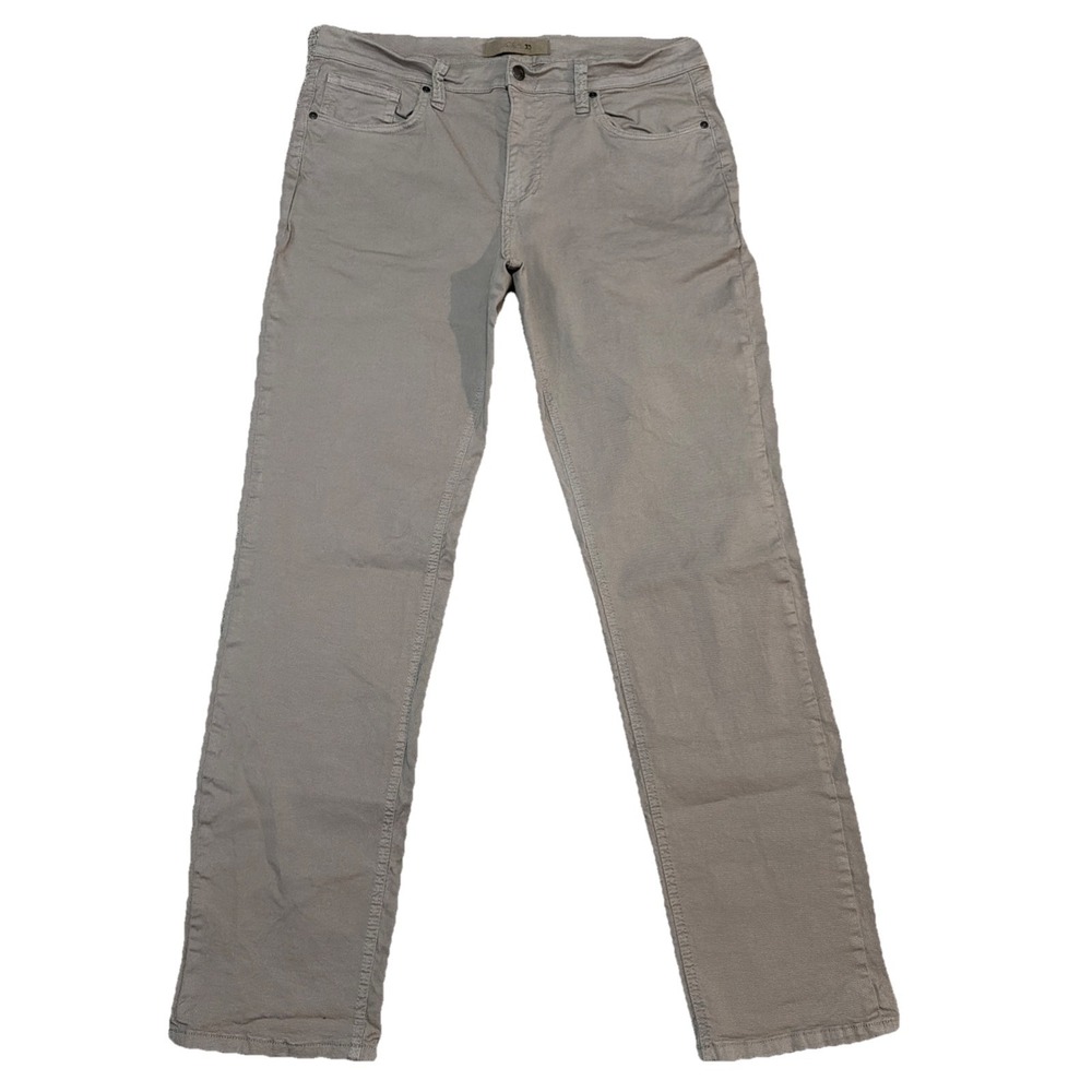 Joe's Jeans Beige Regular Mens 34x32 Denim Pants Straight Stretch